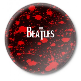 Значок с принтом THE BEATLES в Тюмени,  металл | круглая форма, металлическая застежка в виде булавки | Тематика изображения на принте: 