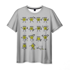 Мужская футболка 3D с принтом 99 Bottles в Тюмени, 100% полиэфир | прямой крой, круглый вырез горловины, длина до линии бедер | виво | водка | мотивационные | не пей | приколы