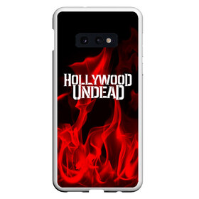 Чехол для Samsung S10E с принтом Hollywood Undead в Тюмени, Силикон | Область печати: задняя сторона чехла, без боковых панелей | hollywood undead | punk | rock | альтернативный хип хоп | группа | инди поп | музыка | музыкальное произведение | ноты | панк | регги | рок | синти поп