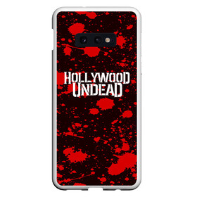 Чехол для Samsung S10E с принтом Hollywood Undead в Тюмени, Силикон | Область печати: задняя сторона чехла, без боковых панелей | hollywood undead | punk | rock | альтернативный хип хоп | группа | инди поп | музыка | музыкальное произведение | ноты | панк | регги | рок | синти поп