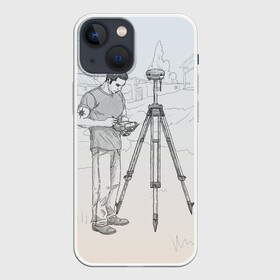 Чехол для iPhone 13 mini с принтом Парень с контроллером в Тюмени,  |  | Тематика изображения на принте: surveyor | геодезист | геодезия