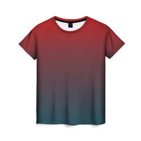 Женская футболка 3D с принтом Алый в Тюмени, 100% полиэфир ( синтетическое хлопкоподобное полотно) | прямой крой, круглый вырез горловины, длина до линии бедер | yaay | алый | бурый | искусство | картина | красный | москва | россия | тон | урал