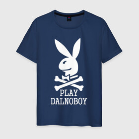 Мужская футболка хлопок с принтом Play Dalnoboy (Дальнобойщики) в Тюмени, 100% хлопок | прямой крой, круглый вырез горловины, длина до линии бедер, слегка спущенное плечо. | play dalnoboy | дальнобойщики