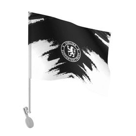 Флаг для автомобиля с принтом CHELSEA в Тюмени, 100% полиэстер | Размер: 30*21 см | football | soccer | челси