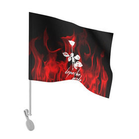 Флаг для автомобиля с принтом Depeche Mode в Тюмени, 100% полиэстер | Размер: 30*21 см | depeche mode | punk | rock | альтернативный хип хоп | группа | инди поп | музыка | музыкальное произведение | ноты | панк | регги | рок | синти поп