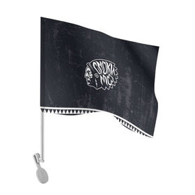 Флаг для автомобиля с принтом Смоки в Тюмени, 100% полиэстер | Размер: 30*21 см | smoky mo | молла | смоки мо