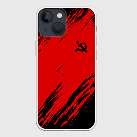 Чехол для iPhone 13 mini с принтом USSR SPORT | СССР в Тюмени,  |  | fc | football | sport | ussr | звезда | красный | ленин | родина | сделано в ссср | серп и молот | союз | спорт | ссср | сталин | страна | текстура | футбол | цвет | шум