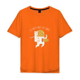 Мужская футболка хлопок Oversize с принтом Чужой в Тюмени, 100% хлопок | свободный крой, круглый ворот, “спинка” длиннее передней части | alien | facehugger | лицехват | хищник | чужой