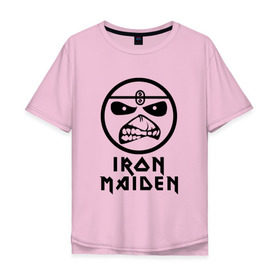 Мужская футболка хлопок Oversize с принтом Iron Maiden в Тюмени, 100% хлопок | свободный крой, круглый ворот, “спинка” длиннее передней части | iron maiden | адриан смит | айран | айрон | группа | дэйв мюррей | железная дева | ирон | майден | мейд | мейден | метал | мрачный | музыка | песни | рок | стив харрис | тяжелый | хеви | хевиметал