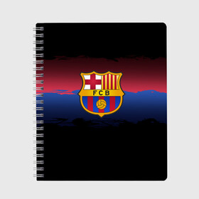 Тетрадь с принтом Barcelona FC в Тюмени, 100% бумага | 48 листов, плотность листов — 60 г/м2, плотность картонной обложки — 250 г/м2. Листы скреплены сбоку удобной пружинной спиралью. Уголки страниц и обложки скругленные. Цвет линий — светло-серый
 | barcelona | spain | spanish | барса | барселона | испания | испанский | клуб | фк | футбол | футбольный