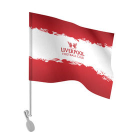 Флаг для автомобиля с принтом Liverpool FC в Тюмени, 100% полиэстер | Размер: 30*21 см | liverpool | английский | англия | британия | британский | клуб | ливерпуль | фк | футбол | футбольный