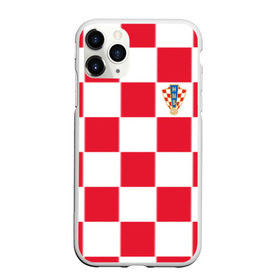 Чехол для iPhone 11 Pro матовый с принтом Хорватия домашняя форма 2018 в Тюмени, Силикон |  | Тематика изображения на принте: 
