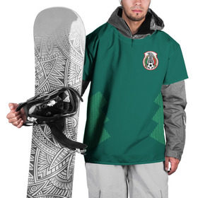 Накидка на куртку 3D с принтом Домашняя форма сборной Мексики в Тюмени, 100% полиэстер |  | мексика | сборная мексики | форма мексики | чемпионат по футболу