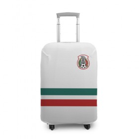 Чехол для чемодана 3D с принтом Гостевая форма Мексики в Тюмени, 86% полиэфир, 14% спандекс | двустороннее нанесение принта, прорези для ручек и колес | 