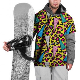 Накидка на куртку 3D с принтом 80 Leopard в Тюмени, 100% полиэстер |  | Тематика изображения на принте: 