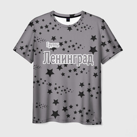 Мужская футболка 3D с принтом Группа Ленинград в Тюмени, 100% полиэфир | прямой крой, круглый вырез горловины, длина до линии бедер | 