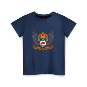 Детская футболка хлопок с принтом Haikyuu!! Волейбол!! в Тюмени, 100% хлопок | круглый вырез горловины, полуприлегающий силуэт, длина до линии бедер | emblem | haikyuu | karasuno | волейбол | вороны | карасуно | корона | крылья | эмблема