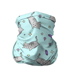 Бандана-труба 3D с принтом Кавайные котики в Тюмени, 100% полиэстер, ткань с особыми свойствами — Activecool | плотность 150‒180 г/м2; хорошо тянется, но сохраняет форму | animal | cat | cute | kitty | meow | pet | животное | кот | котенок | котики | мяу