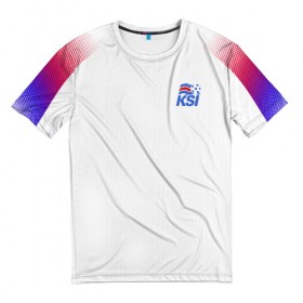 Мужская футболка 3D с принтом Iceland away WC 2018 в Тюмени, 100% полиэфир | прямой крой, круглый вырез горловины, длина до линии бедер | 