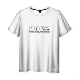 Мужская футболка 3D с принтом Sarcasm в Тюмени, 100% полиэфир | прямой крой, круглый вырез горловины, длина до линии бедер | Тематика изображения на принте: сарказм
