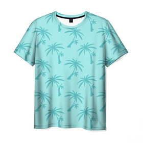Мужская футболка 3D с принтом GTA Vice City в Тюмени, 100% полиэфир | прямой крой, круглый вырез горловины, длина до линии бедер | Тематика изображения на принте: grand theft auto | gta | minimal | palm trees | pink | tommy | tropical | vice city | вайс сити | гта | пальмы | паттерн | томми