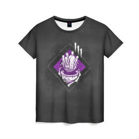 Женская футболка 3D с принтом Barbecue & Chilli в Тюмени, 100% полиэфир ( синтетическое хлопкоподобное полотно) | прямой крой, круглый вырез горловины, длина до линии бедер | barbecue  chilli | dbd | dead by daylight | барбекю и чили | дбд