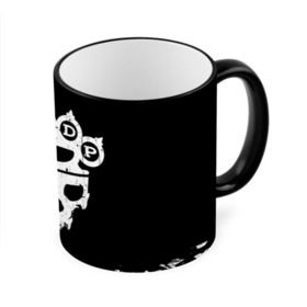 Кружка 3D с принтом Five Finger Death Punch в Тюмени, керамика | ёмкость 330 мл | 5fdp | alternative | ffdp | groove | metal | metall | rock | альтернатива | грув | группа | метал | рок | череп