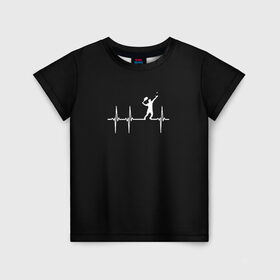 Детская футболка 3D с принтом Теннис в Тюмени, 100% гипоаллергенный полиэфир | прямой крой, круглый вырез горловины, длина до линии бедер, чуть спущенное плечо, ткань немного тянется | tennis