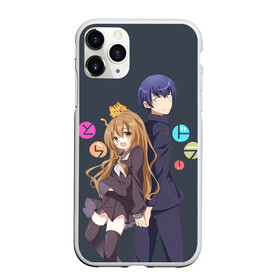 Чехол для iPhone 11 Pro матовый с принтом Toradora в Тюмени, Силикон |  | Тематика изображения на принте: anime | аниме | карманный тигр | торадора toradora айсака тайга