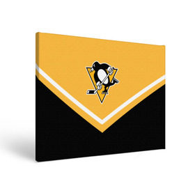 Холст прямоугольный с принтом Pittsburgh Penguins (Форма 1) в Тюмени, 100% ПВХ |  | Тематика изображения на принте: питтсбург пингвинз
