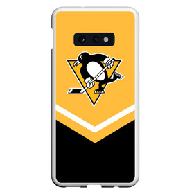 Чехол для Samsung S10E с принтом Pittsburgh Penguins (Форма 1) в Тюмени, Силикон | Область печати: задняя сторона чехла, без боковых панелей | питтсбург пингвинз