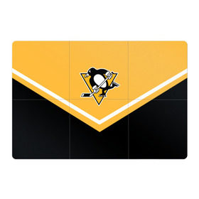 Магнитный плакат 3Х2 с принтом Pittsburgh Penguins (Форма 1) в Тюмени, Полимерный материал с магнитным слоем | 6 деталей размером 9*9 см | Тематика изображения на принте: питтсбург пингвинз
