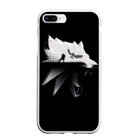 Чехол для iPhone 7Plus/8 Plus матовый с принтом Волк в Тюмени, Силикон | Область печати: задняя сторона чехла, без боковых панелей | gerald | wild hunt | witcher | wolf | ведьмак | волк | дикая охота