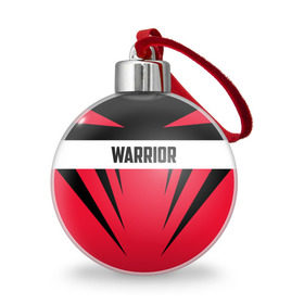 Ёлочный шар с принтом Warrior в Тюмени, Пластик | Диаметр: 77 мм | warrior | воин | спортсмен
