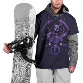 Накидка на куртку 3D с принтом Raven в Тюмени, 100% полиэстер |  | Тематика изображения на принте: battle royale | fortnite | lama | raven | батл рояль | ворон | лама | фортнайт