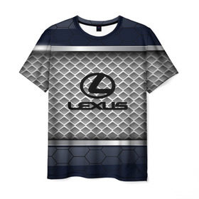 Мужская футболка 3D с принтом LEXUS SPORT в Тюмени, 100% полиэфир | прямой крой, круглый вырез горловины, длина до линии бедер | auto | car | lexus | авто | автомобиль | лексус | машина