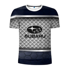 Мужская футболка 3D спортивная с принтом SUBARU SPORT в Тюмени, 100% полиэстер с улучшенными характеристиками | приталенный силуэт, круглая горловина, широкие плечи, сужается к линии бедра | auto | car | subaru | авто | автомобиль | машина | субару