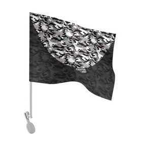 Флаг для автомобиля с принтом Fighter PRO в Тюмени, 100% полиэстер | Размер: 30*21 см | fighter | боец | спортсмен