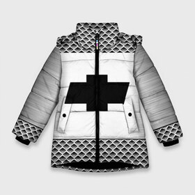 Зимняя куртка для девочек 3D с принтом CHEVROLET SPORT в Тюмени, ткань верха — 100% полиэстер; подклад — 100% полиэстер, утеплитель — 100% полиэстер. | длина ниже бедра, удлиненная спинка, воротник стойка и отстегивающийся капюшон. Есть боковые карманы с листочкой на кнопках, утяжки по низу изделия и внутренний карман на молнии. 

Предусмотрены светоотражающий принт на спинке, радужный светоотражающий элемент на пуллере молнии и на резинке для утяжки. | auto | automobile | car | carbon | chevrolet | machine | motor | motor car | sport car | автомашина | бренд | легковой автомобиль | марка | спортивный автомобиль | тачка