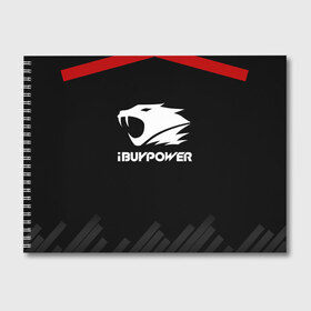 Альбом для рисования с принтом iBuyPower The Form в Тюмени, 100% бумага
 | матовая бумага, плотность 200 мг. | 0x000000123 | csgo | ibuypower | ксго