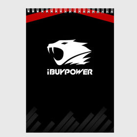 Скетчбук с принтом iBuyPower The Form в Тюмени, 100% бумага
 | 48 листов, плотность листов — 100 г/м2, плотность картонной обложки — 250 г/м2. Листы скреплены сверху удобной пружинной спиралью | 0x000000123 | csgo | ibuypower | ксго