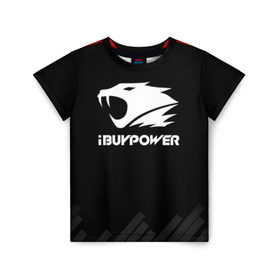 Детская футболка 3D с принтом iBuyPower | The Form в Тюмени, 100% гипоаллергенный полиэфир | прямой крой, круглый вырез горловины, длина до линии бедер, чуть спущенное плечо, ткань немного тянется | Тематика изображения на принте: 0x000000123 | csgo | ibuypower | ксго