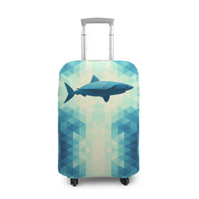 Чехол для чемодана 3D с принтом Акула в Тюмени, 86% полиэфир, 14% спандекс | двустороннее нанесение принта, прорези для ручек и колес | shark | водолаз | гарпун | глубина | дельфин | злость | зубы | кит | кровь | курорт | лето | море | океан | отдых | охота | плавник | пляж | риф | рыба | хищник | челюсти | челюсть