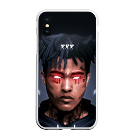 Чехол для iPhone XS Max матовый с принтом XXXtentacion (9) в Тюмени, Силикон | Область печати: задняя сторона чехла, без боковых панелей | Тематика изображения на принте: 17 | art | look at me | moonlight | rap | revenge | tentacion | xxx | xxxtentacion