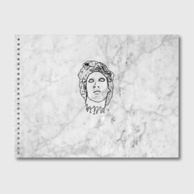 Альбом для рисования с принтом Face в Тюмени, 100% бумага
 | матовая бумага, плотность 200 мг. | Тематика изображения на принте: 3d | cgi | digital art | music | retro | vaporwave | абстракция | вейпорвейв | геометрия | музыка | ретро