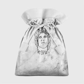 Подарочный 3D мешок с принтом Face в Тюмени, 100% полиэстер | Размер: 29*39 см | Тематика изображения на принте: 3d | cgi | digital art | music | retro | vaporwave | абстракция | вейпорвейв | геометрия | музыка | ретро