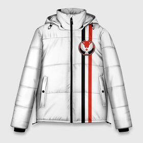Мужская зимняя куртка 3D с принтом Удмуртская республика в Тюмени, верх — 100% полиэстер; подкладка — 100% полиэстер; утеплитель — 100% полиэстер | длина ниже бедра, свободный силуэт Оверсайз. Есть воротник-стойка, отстегивающийся капюшон и ветрозащитная планка. 

Боковые карманы с листочкой на кнопках и внутренний карман на молнии. | Тематика изображения на принте: ru | rus | udmurtia | герб | надпись | патриот | республика | российская | российский | россия | русская | русский | рф | символ | страна | удмуртия | удмуртская | флаг | флага | цвета