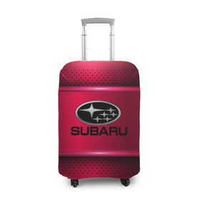 Чехол для чемодана 3D с принтом SUBARU SPORT в Тюмени, 86% полиэфир, 14% спандекс | двустороннее нанесение принта, прорези для ручек и колес | 