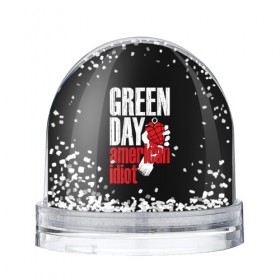 Водяной шар с принтом Green Day American Idiot в Тюмени, Пластик | Изображение внутри шара печатается на глянцевой фотобумаге с двух сторон | green day | punk rock | билли джо армстронг | панк рок