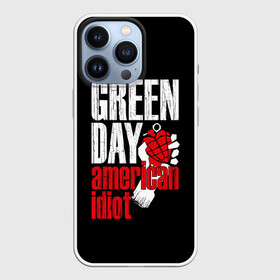 Чехол для iPhone 13 Pro с принтом Green Day American Idiot в Тюмени,  |  | Тематика изображения на принте: green day | punk rock | билли джо армстронг | панк рок